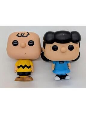 Funko Pop! Peanuts Lucy Van Pelt #51 & Charlie Brown #48 Animation Vinyl Figures